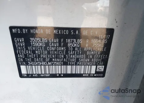 2018 Honda Fit Ex from USA, damaged, VIN 3HGGK5H80JM725601
